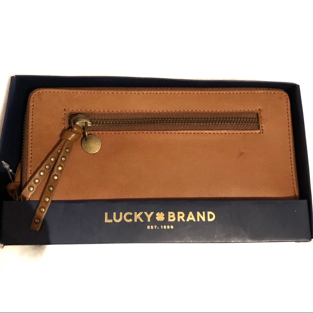 Lucky Brand Genuine Leather Wristlet